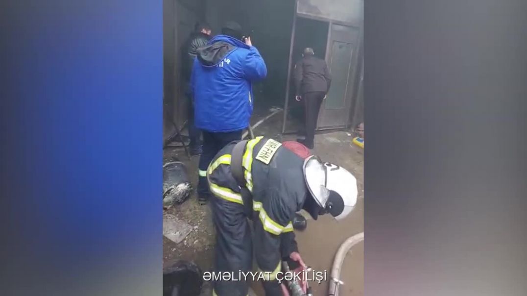 Naxçıvan şəhəri Qaraxanbəyli kəndində yerləşən mebel sexində baş verən yanğın söndürülüb