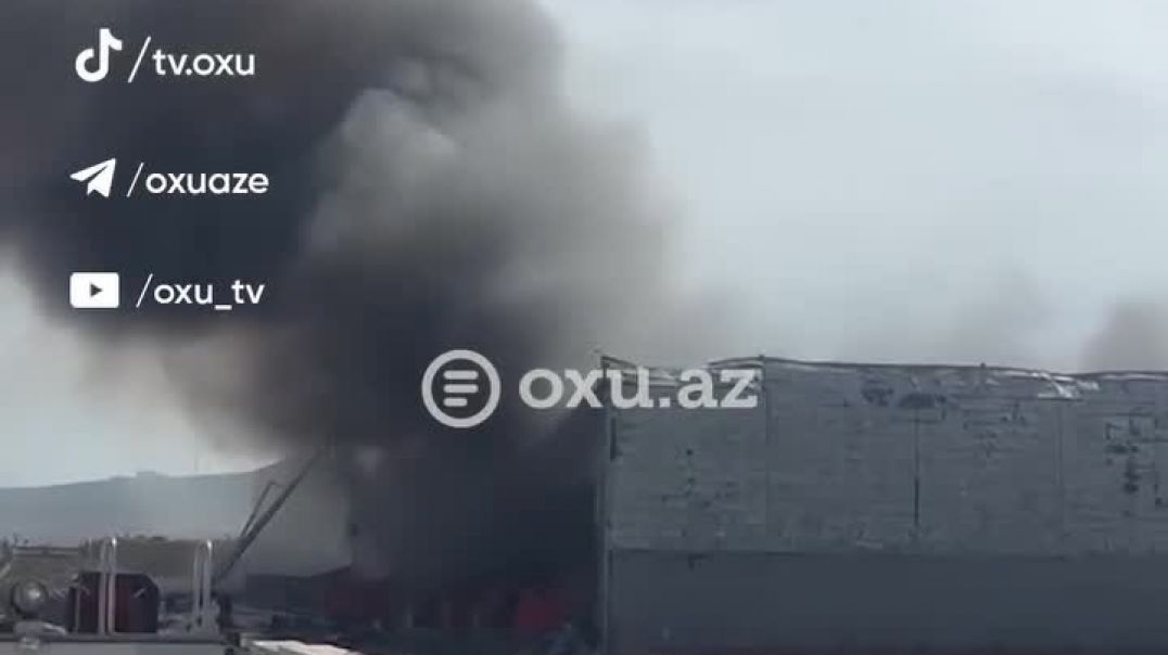 Paytaxtın Qaradağ rayonunda yerləşən anbarların birində baş verən yanğınla mübarizə tədbirləri d